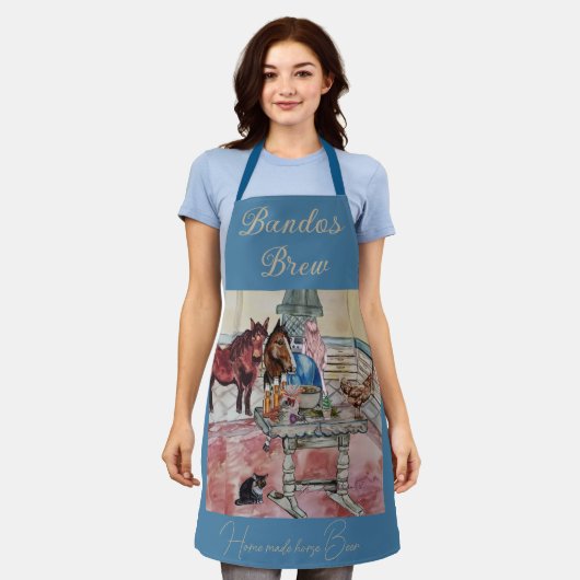 バンドスビアホーム製馬醸造 エプロン (着用した状態)
