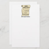 バンドディレクターのルール一覧 便箋 (正面/裏面)