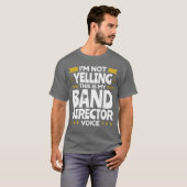 バンドディレクターボイス 音楽教師 楽しい感謝 Tシャツ (正面フル)