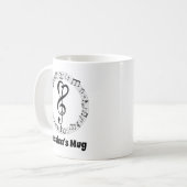 バンドディレクターミュージシャンミュージックギフト コーヒーマグカップ (正面左)