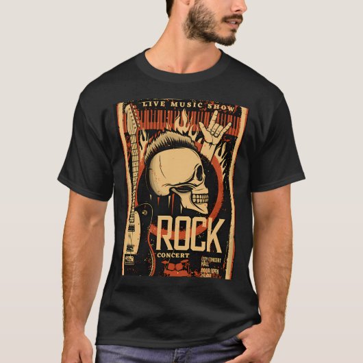 バンドデザイン Tシャツ (正面)