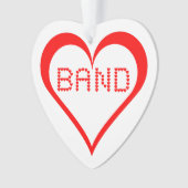バンドハート オーナメント (正面)