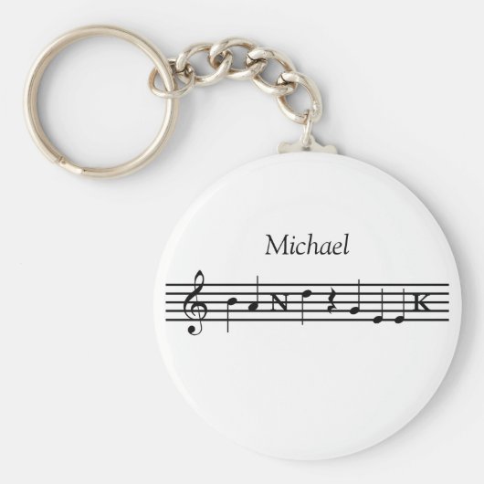 バンドパーソナライズされたギークキーチェーン キーホルダー (正面)