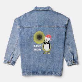 バンドママ ベビーペンギン チューバを演奏する デニムジャケット