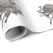 バンドミュージック楽器ヴィンテージスケッチミュージカル ラッピングペーパー (ロールコーナー)