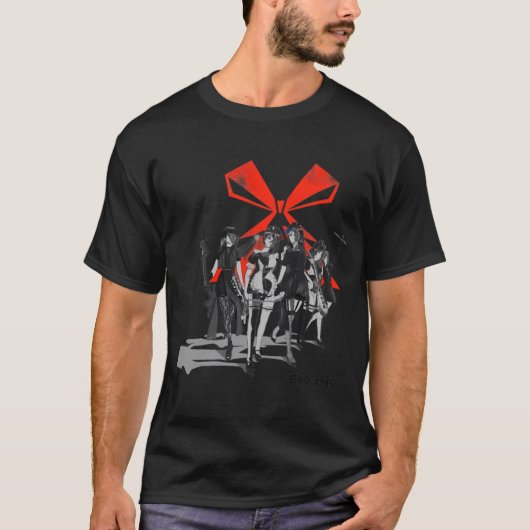 バンドメイド漫画スタイル Tシャツ (正面)