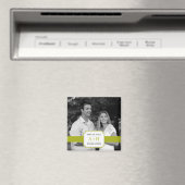 バンドモダン日付マグネットの保存(ライム) マグネット (インサイチュ (食洗機))