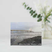 バンドラ・ワーリー海底トンネル、ムンバイ 、インド ポストカード (スタンド正面)