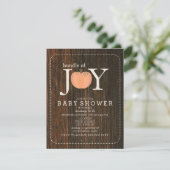 バンドルオブジョイウッドパンプキインスパイアン秋ベビー 招待状 (スタンド正面)