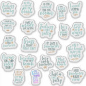 バンドルパックかわいいビーチやる気を起こさせるboho シール (正面)