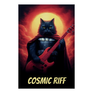 バンドルーパーソナライズされたムポスター おもしろいSf猫 ポスター