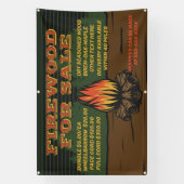 バンドル素朴コード用の薪のパーソナライズ 横断幕 (縦)