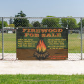 バンドル素朴コード用の薪のパーソナライズ 横断幕 (インサイチュ)