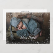 バンドル静かジョイクリスマス4写真ホリデー 案内状 (正面/裏面)