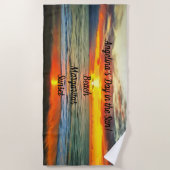 バンドレーズベイサンセット1738 ビーチタオル (正面)