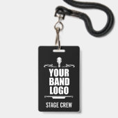 バンドロゴステージクルー バッジ (正面（ネックストラップ付）)
