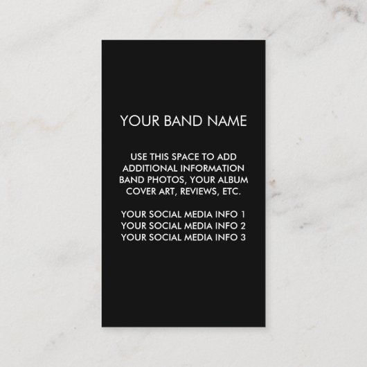 バンドロゴ 名刺 (裏面)