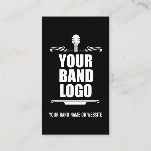 バンドロゴ 名刺 (正面)