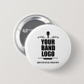 バンドロゴ 缶バッジ (正面&裏面)