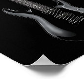 バンドロックアンドロールギターs男性へバンドティー10 ポスター (角)