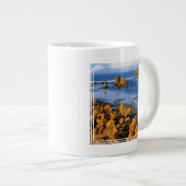 バンドンのオレゴン州の海岸の景色 ジャンボコーヒーマグカップ (正面右)