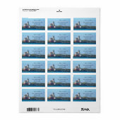 バンドンオレゴンライトハウス差出人住所ラベル ラベル (フルシート)