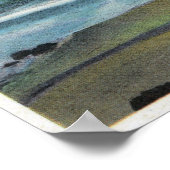 バンドンビーチ顔ロック、猫、子猫 ポスター (角)