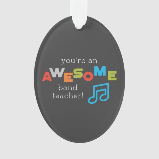 バンド先生鑑賞ミュージカル素晴らしノート オーナメント (正面)