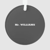 バンド先生鑑賞ミュージカル素晴らしノート オーナメント (裏面)