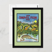 バンド内のカエル ポストカード (正面/裏面)