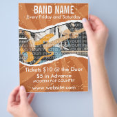 バンド名ミュージックフライヤー2 チラシ (手)