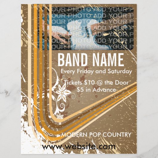 バンド名ミュージックフライヤー3 チラシ (正面)