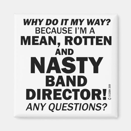 バンド扱いにくディレクター マグネット (正面)