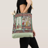 バンド楽器ミュージックショップウォーターカラートートバッグ トートバッグ (クローズアップ)