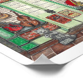 バンド楽器ミュージックショップウォーターカラーポスター ポスター (角)