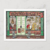 バンド楽器ミュージックショップウォーターカラー ポストカード (正面)