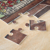 バンド楽器ミュージックショップウォーター色 ジグソーパズル (側面)