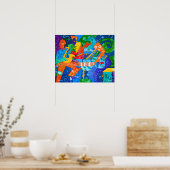 「バンド溝」絵画オリジナルby R.A.Brown© ポスター (キッチン)