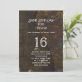 バンド練習誕生日ギタープレーヤー 招待状 (スタンド正面)