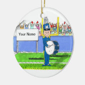 バンド、バスドラム-男性 セラミックオーナメント (左)