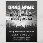 バンド ミュージック コンサート フライヤー (裏面)