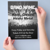 バンド ミュージック コンサート フライヤー (手)
