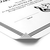 バンド 譲渡式 記念品 合格証書 ポスター (角)