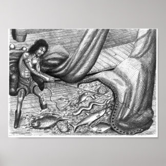 バンナックと魚の網のデッドアイポスター ポスター