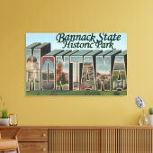 バンナック州パーク,モンタナ キャンバスプリント (インサイチュ (リビング))