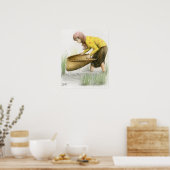 バンナック・アナン・プラムが米を手がける女性のポスター ポスター (キッチン)