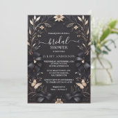 バンナーズボウズサテンリボンカットブライダルシャワー 招待状 (スタンド正面)