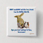 バンニや他の熱心な友人は愛情のある家を必要とする 缶バッジ (正面)