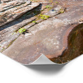 バンニング州公園の岩の銀行と森林 ポスター (角)