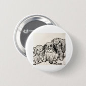 バンニーのバンド 缶バッジ (正面&裏面)